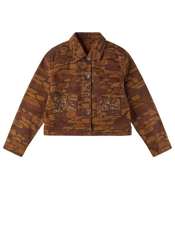Ishigaki Camouflage Denim Jacket sold by Evisu