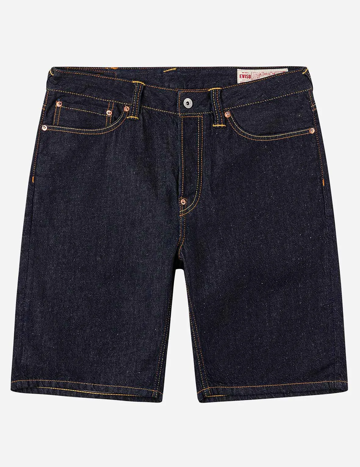 Seagull & Kanji Printed Pocket Denim Shorts sold by Evisu product image thumbnail 4