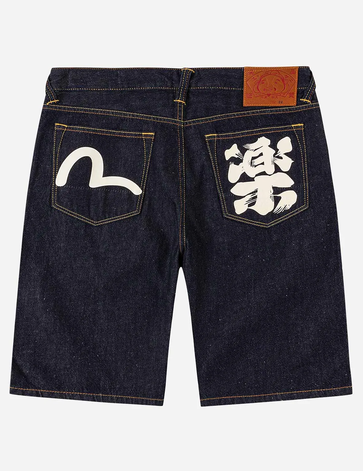 Seagull & Kanji Printed Pocket Denim Shorts sold by Evisu product image thumbnail 3