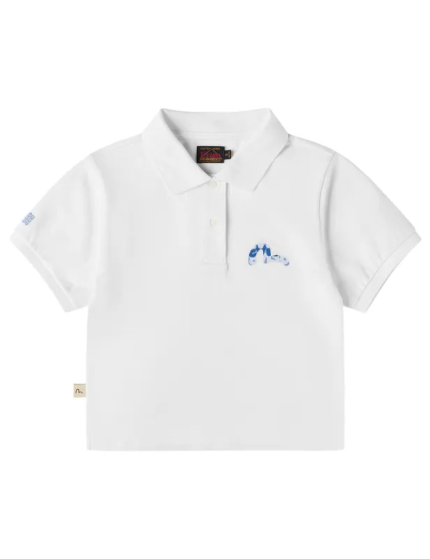 Seagull Embroidered Polo Shirt sold by Evisu
