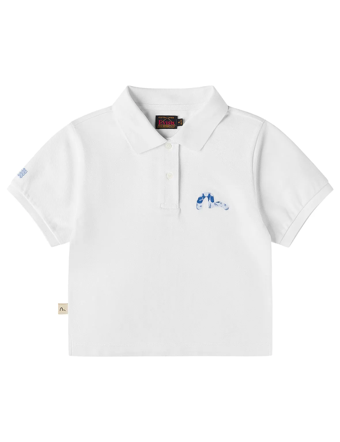 Seagull Embroidered Polo Shirt sold by Evisu