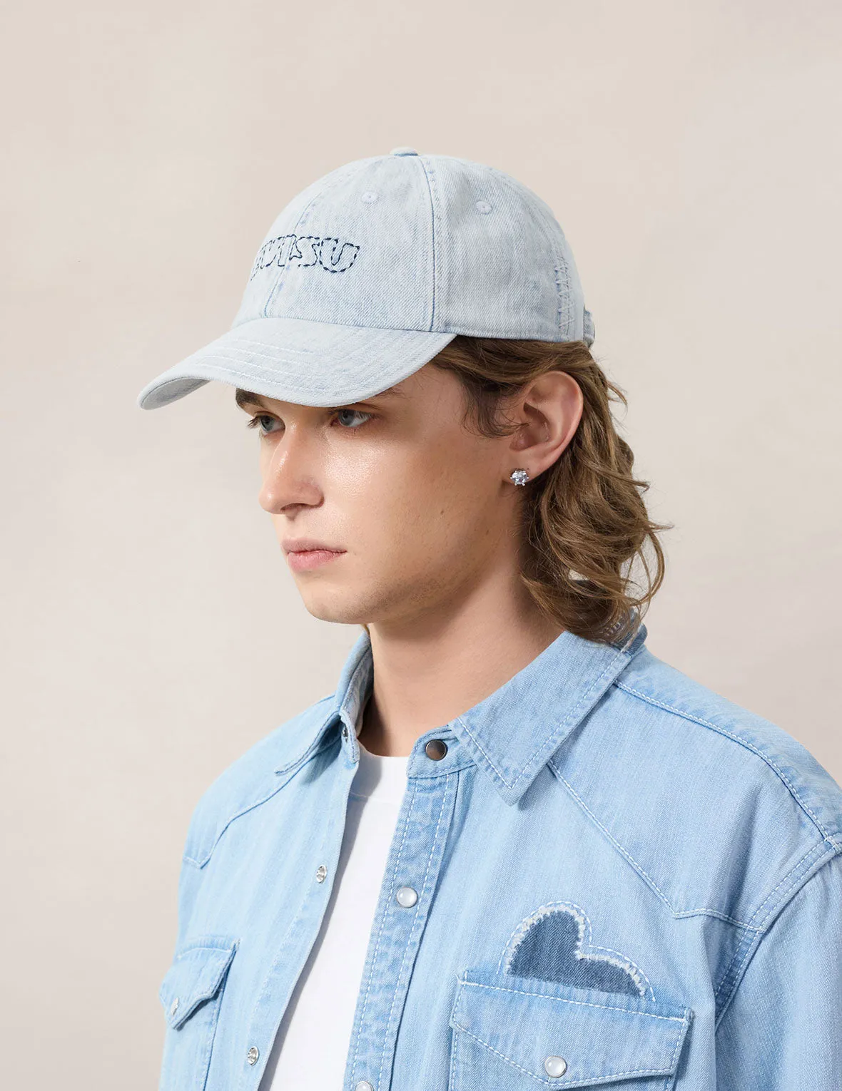 Minimal Embroidery Heavy Washed Cap sold by Evisu product image thumbnail 5