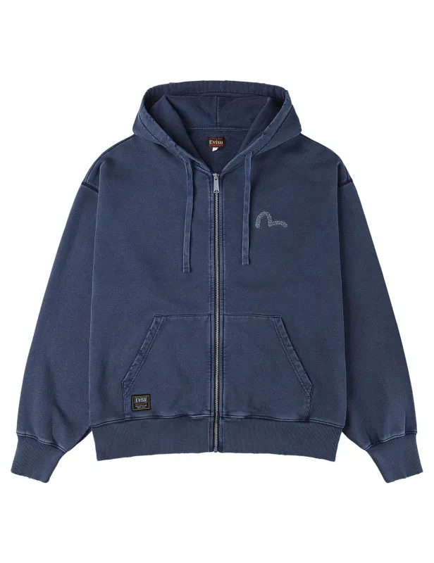 Heavy Washed and Distressed Hoodie sold by Evisu