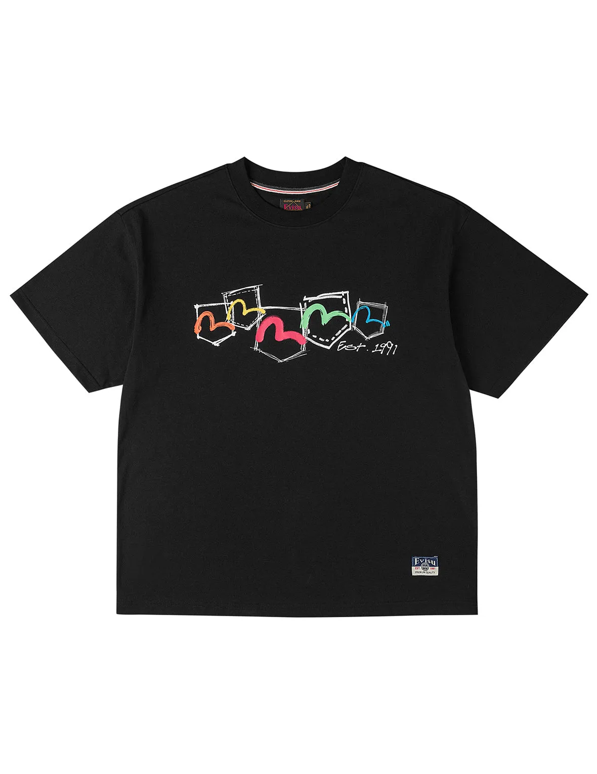 Hand-Drawn Multi-Pocket T-shirt sold by Evisu