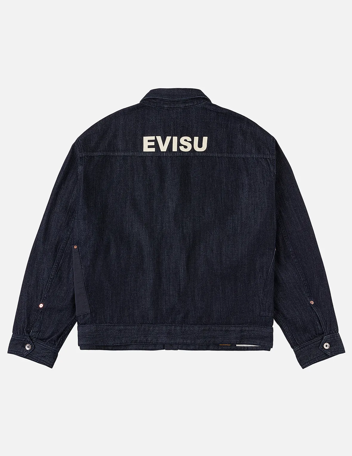 Fabric Blocking Denim Jacket sold by Evisu product image thumbnail 4