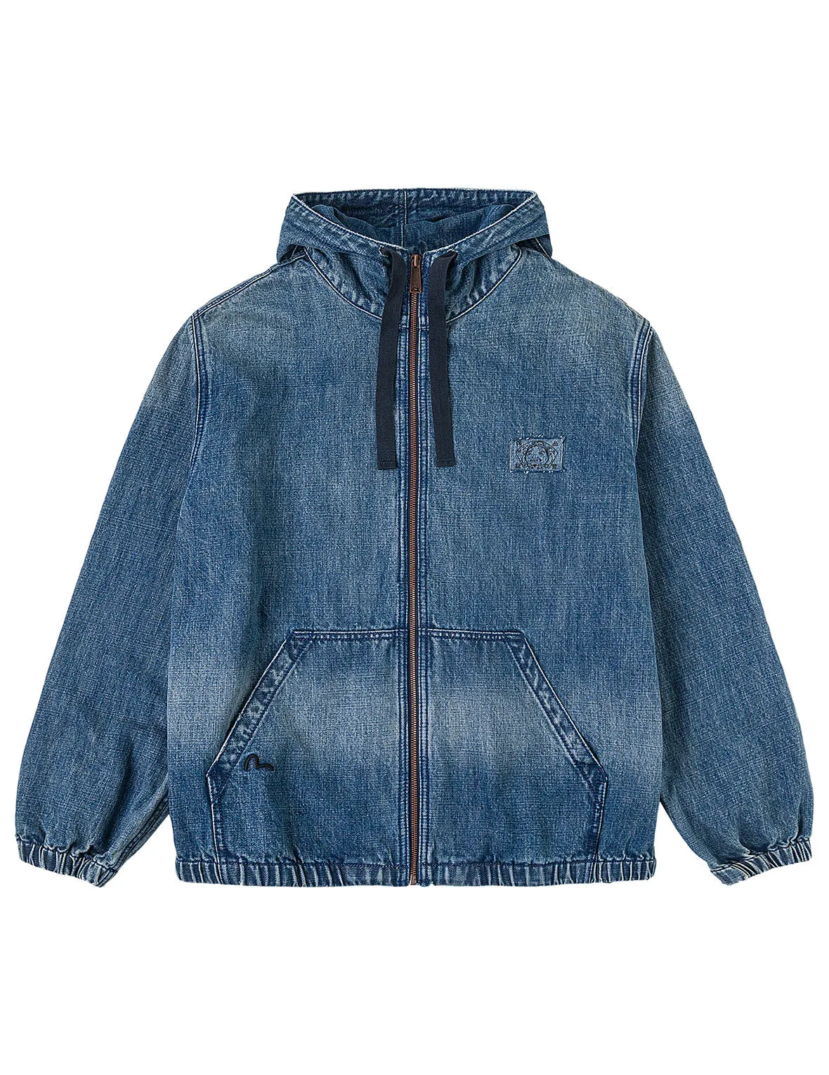 Denim Hooded Anorak Jacket sold by Evisu product image thumbnail 2