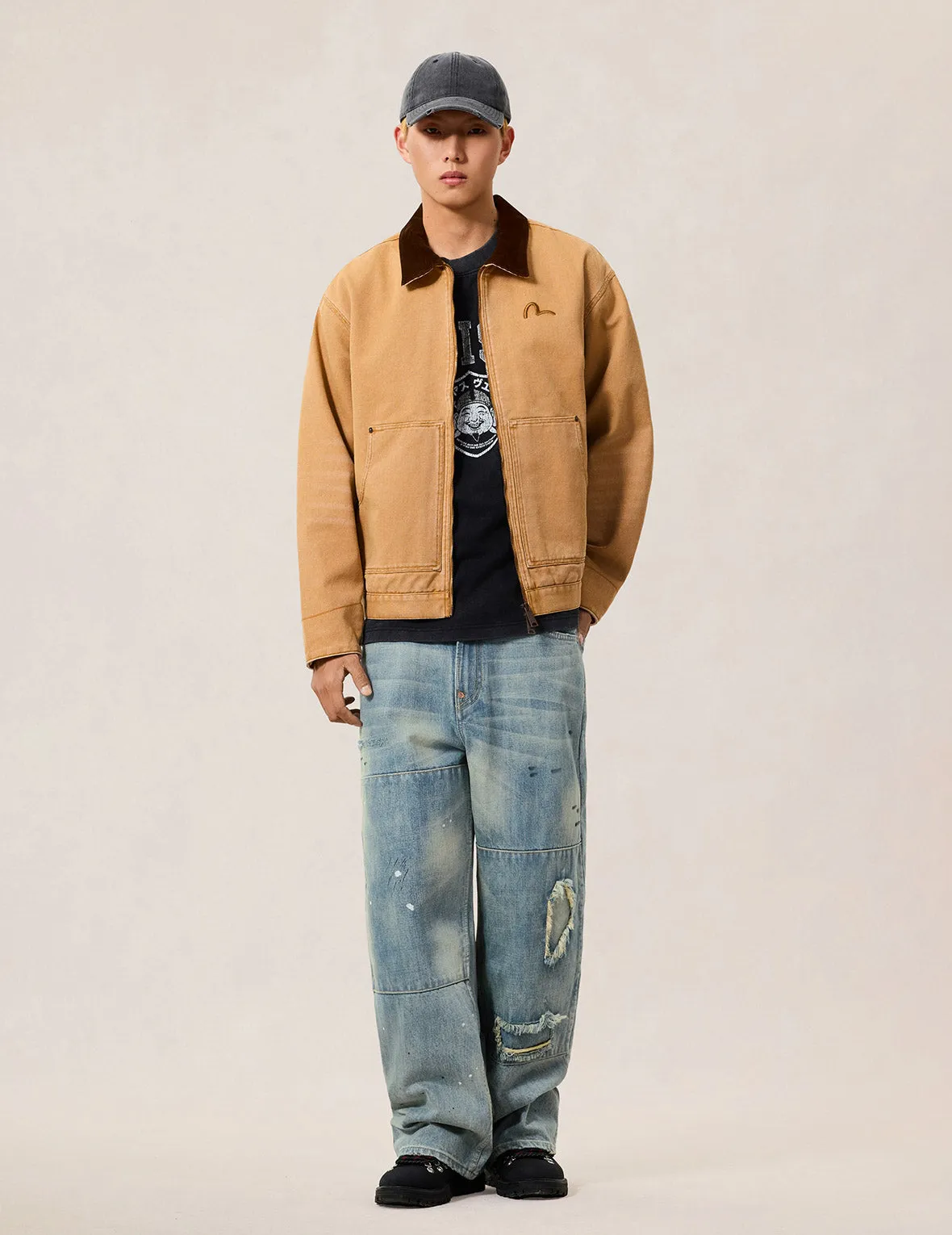 5-Pocket Distressed Jeans sold by Evisu product image thumbnail 5