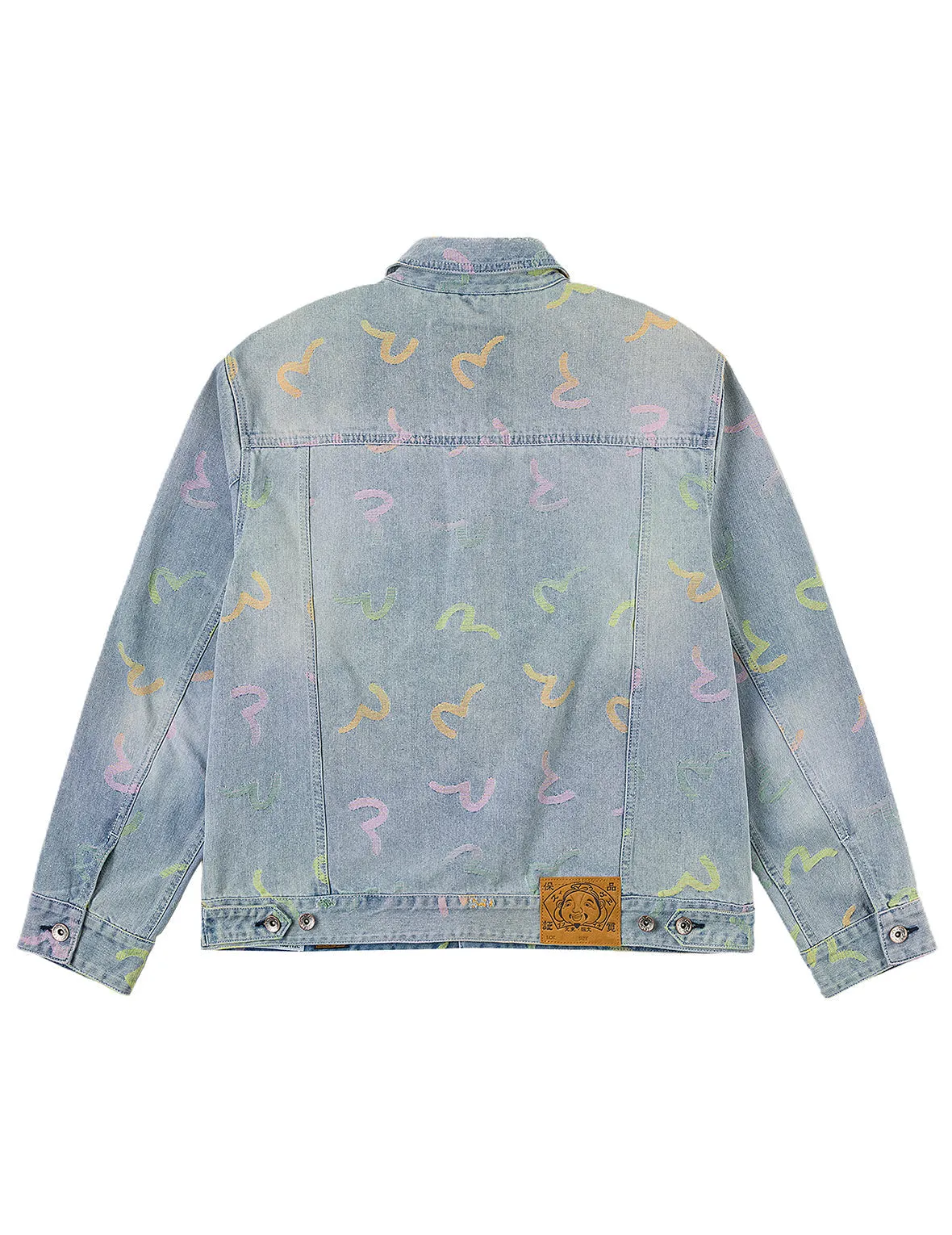 All-over Seagull Jacquard Denim Jacket sold by Evisu product image thumbnail 2