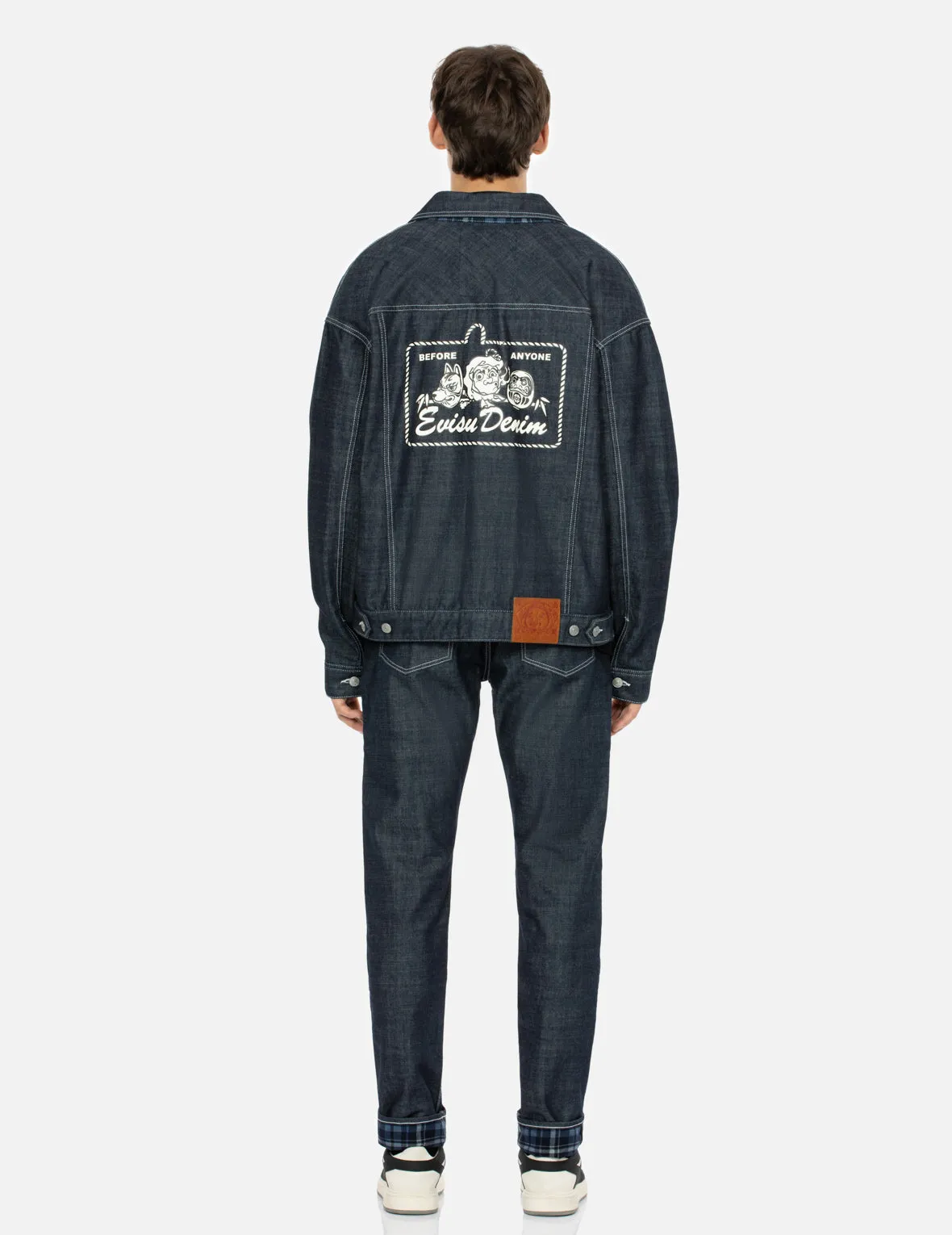 Rope-pattern Seagull Print Taper Fit Denim Jeans #2017 sold by Evisu product image thumbnail 5