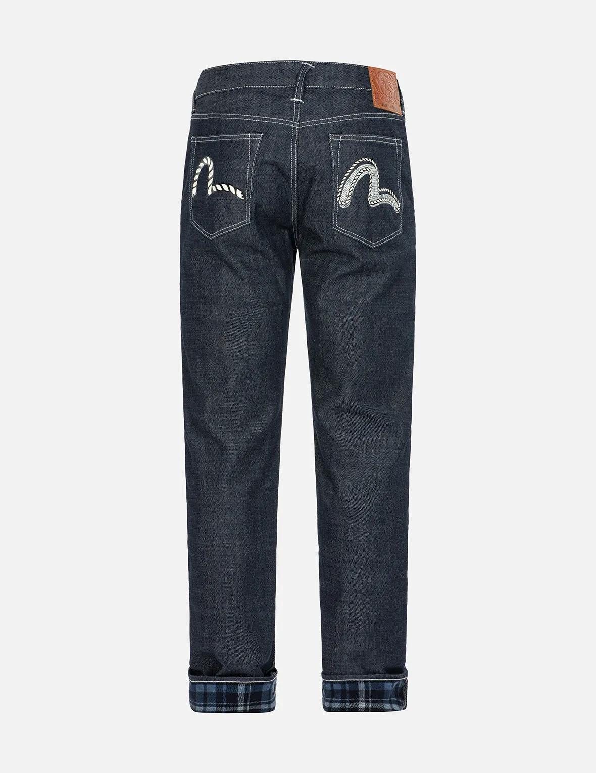 Rope-pattern Seagull Print Taper Fit Denim Jeans #2017 sold by Evisu