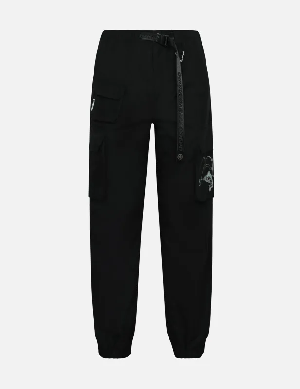Allover Logo Jacquard Side Zipper Regular Fit Joggers made by Evisu