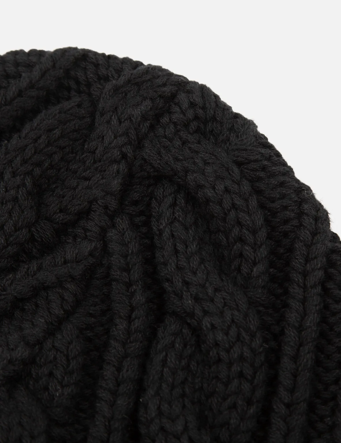 Twist-Straight Pattern Logo Label Knit Beanie sold by Evisu product image thumbnail 5