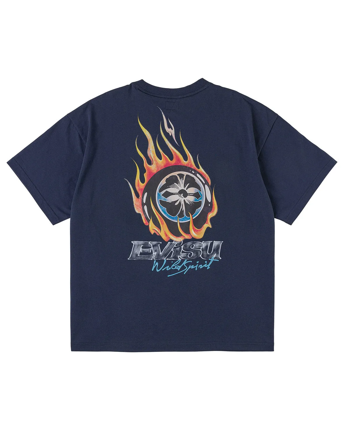 Flaming Kamon Snooker Print T-shirt sold by Evisu product image thumbnail 2