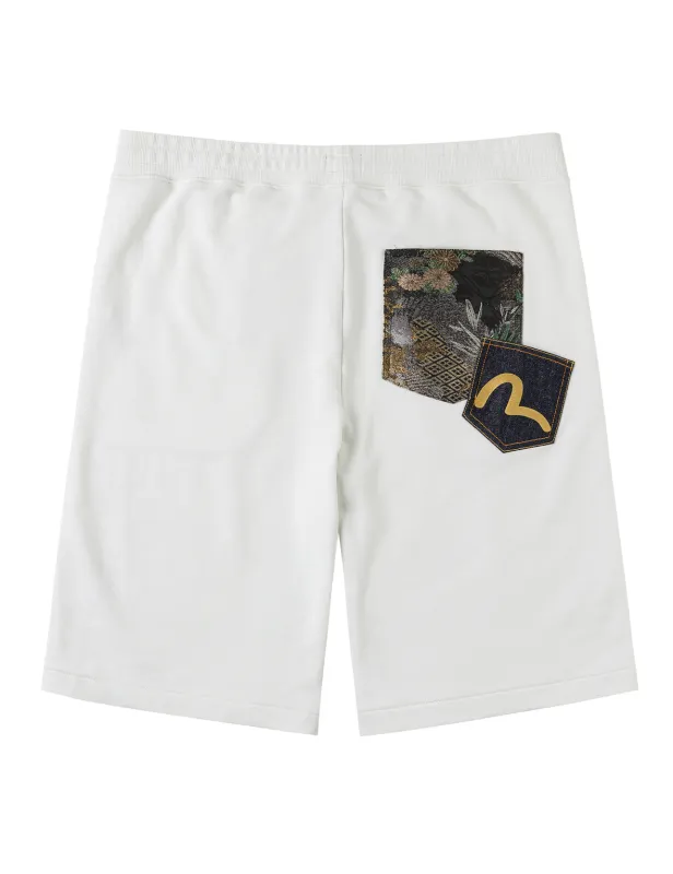 Brocade Patch Sweatshorts made by Evisu