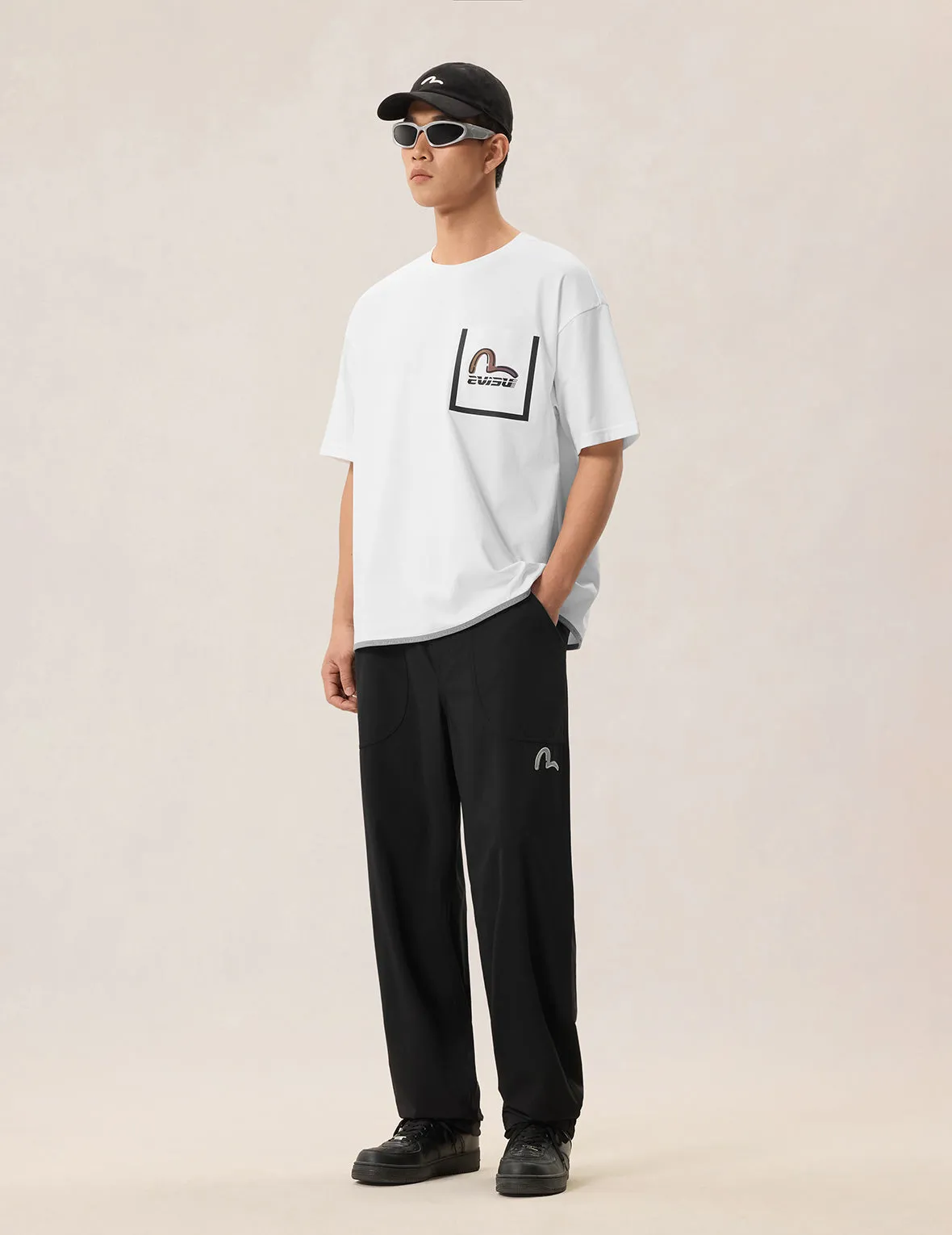 Belted-Waist Woven Pants sold by Evisu product image thumbnail 5