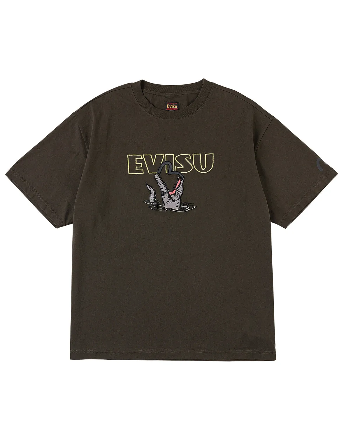 Alligator vs Seagull Outlined Embroidery T-shirt sold by Evisu product image thumbnail 2