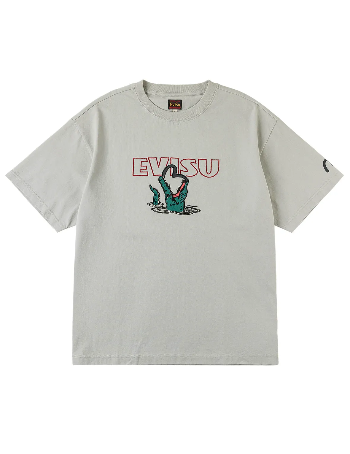 Alligator vs Seagull Outlined Embroidery T-shirt sold by Evisu