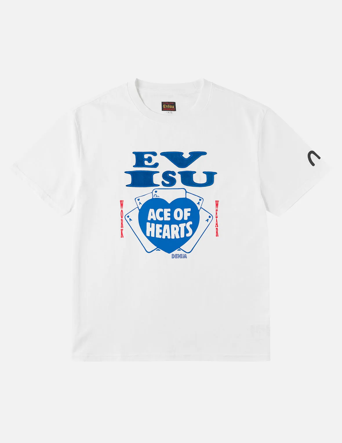 Ace of Hearts Flocked Logo T-shirt sold by Evisu product image thumbnail 5