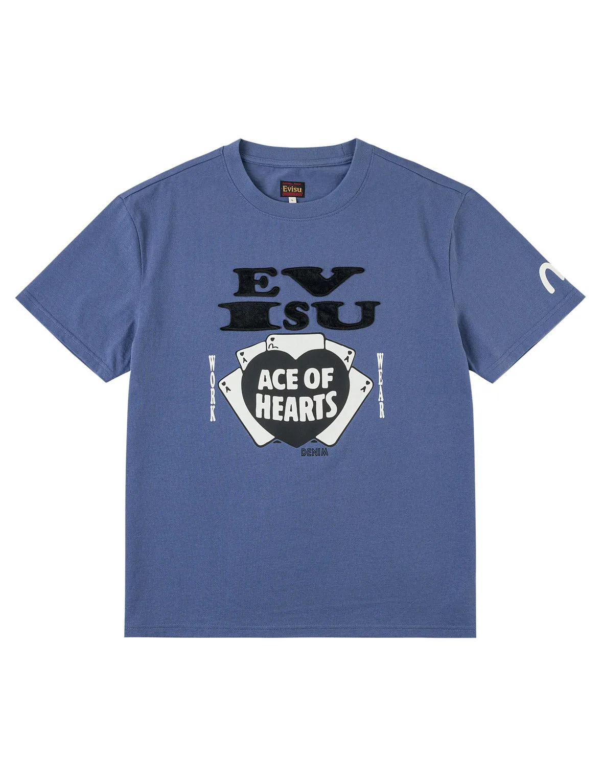 Ace of Hearts Flocked Logo T-shirt sold by Evisu product image thumbnail 2