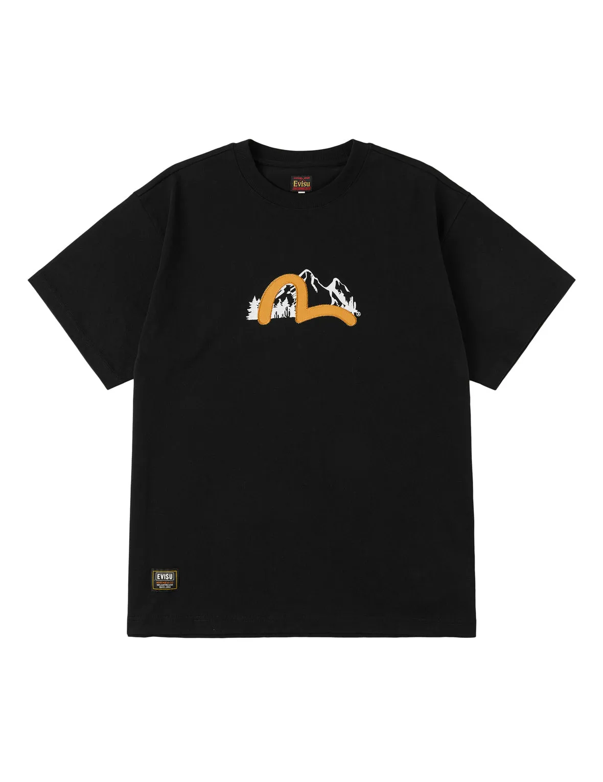 Western Landscape Seagull Embroidery T-shirt sold by Evisu