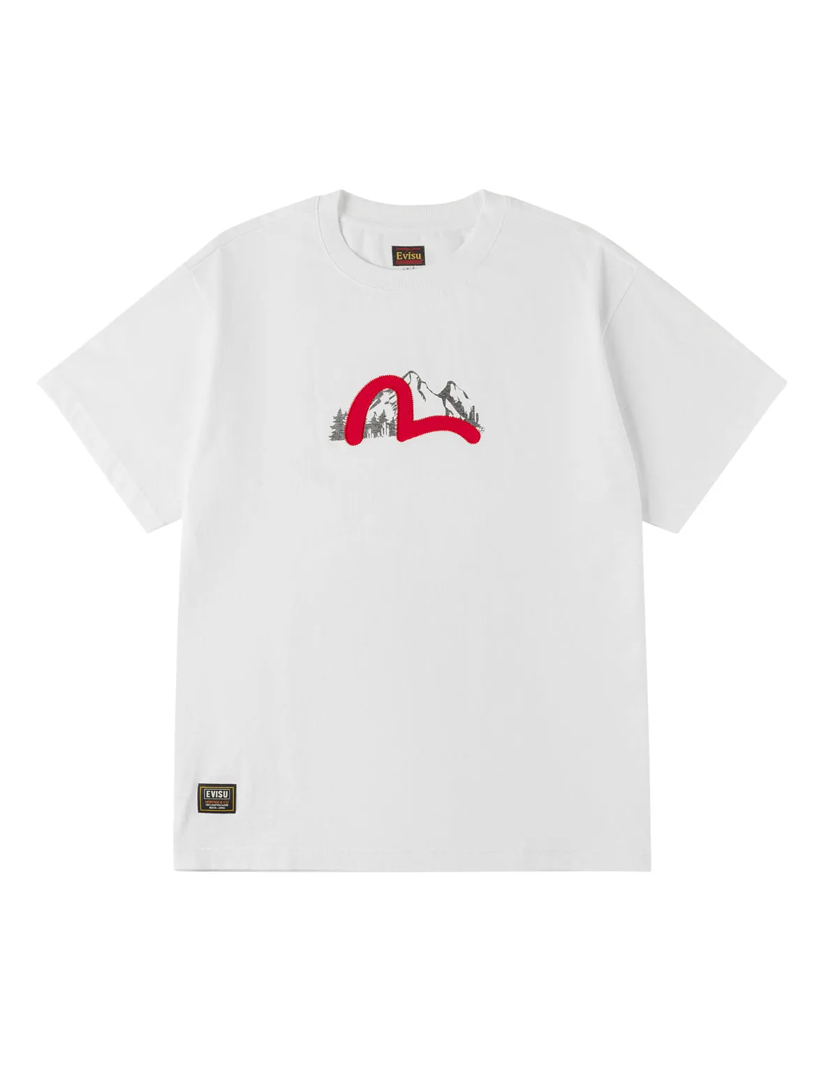 Western Landscape Seagull Embroidery T-shirt sold by Evisu product image thumbnail 2