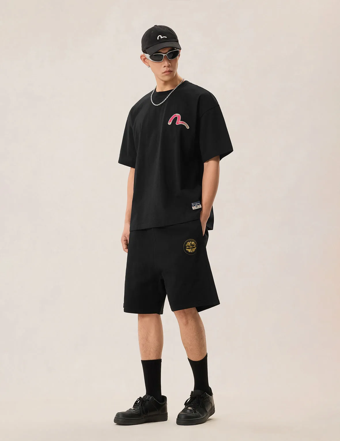 Kamon and Logo Embroidery Sweatshorts sold by Evisu product image thumbnail 5