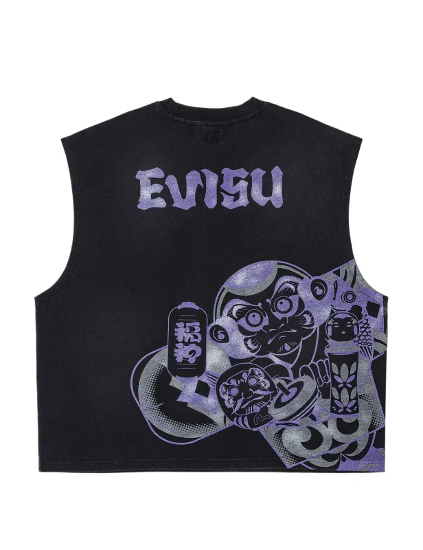 Japanese Toys Kite Print Tank Top made by Evisu