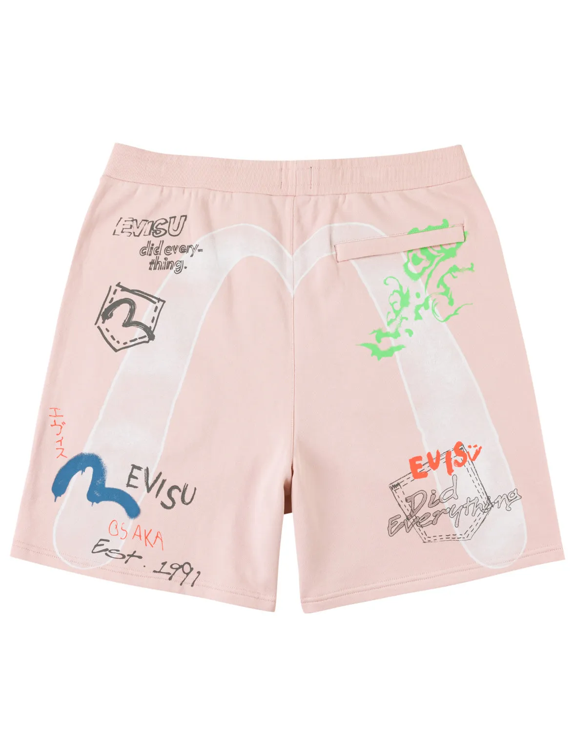 Hand-drawn Daicock Print Sweatshorts sold by Evisu product image thumbnail 2
