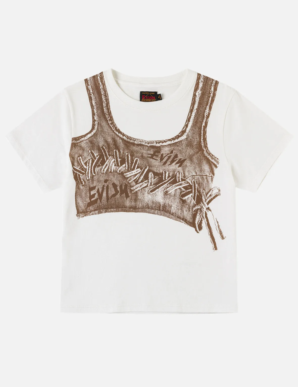 Fake Denim Lace-up Vest Print T-shirt sold by Evisu product image thumbnail 3