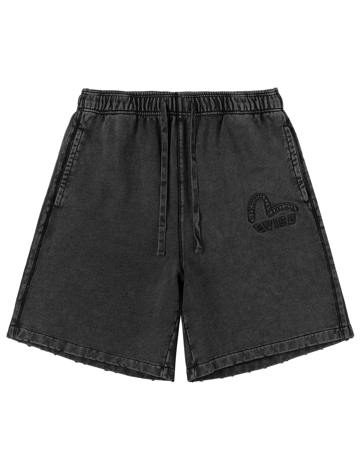 Chain Stitch Seagull Heavy Washed Sweatshorts sold by Evisu