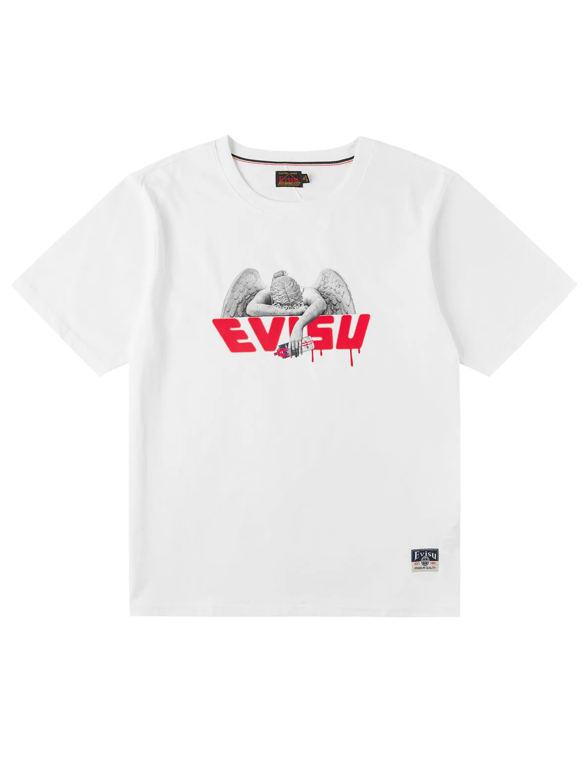 Angel and Aerosol Spray Paint Print T-shirt sold by Evisu product image thumbnail 2