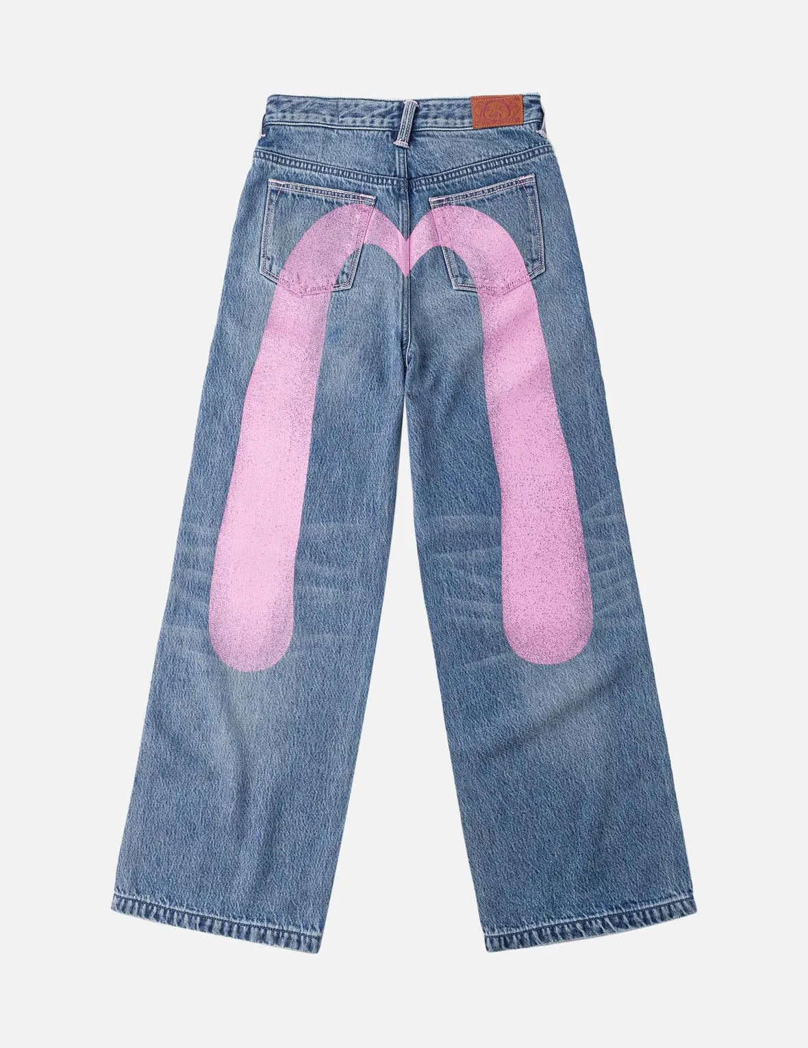 Light Pink Washed Daicock Print Jeans sold by Evisu product image thumbnail 3