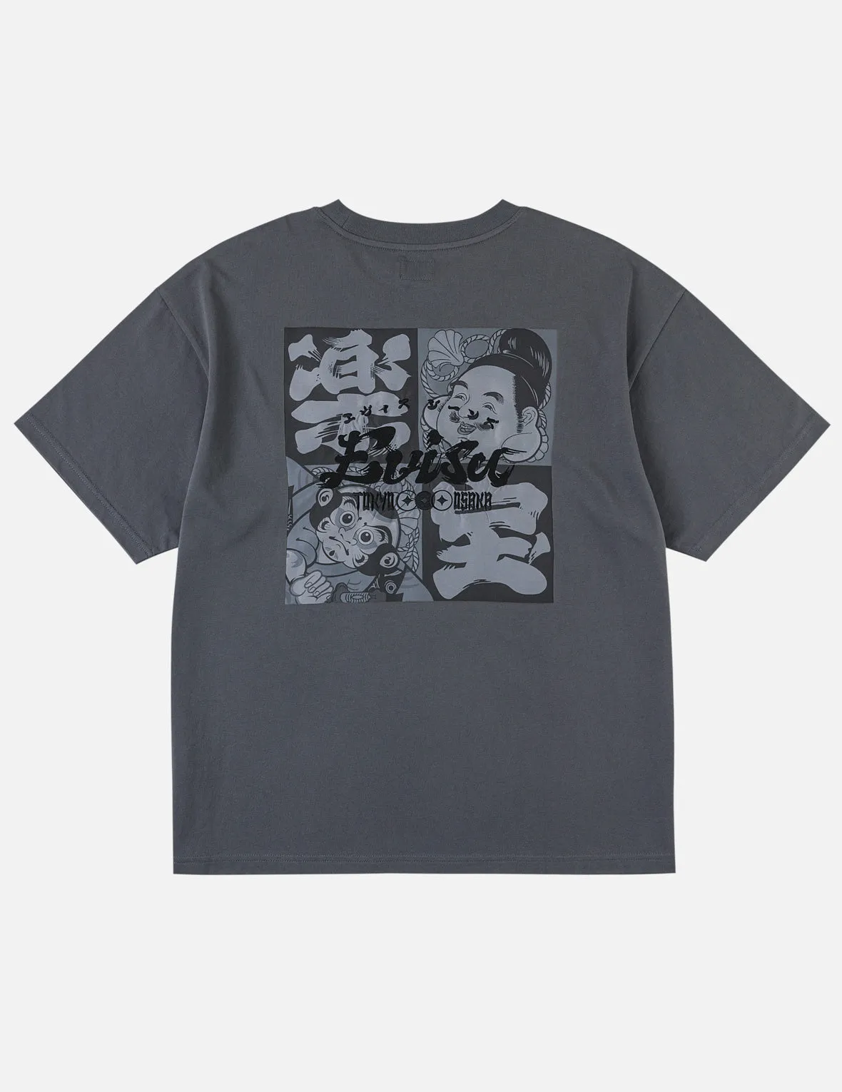 Godhead and Kite Daruma Kerchief Print T-shirt sold by Evisu product image thumbnail 5