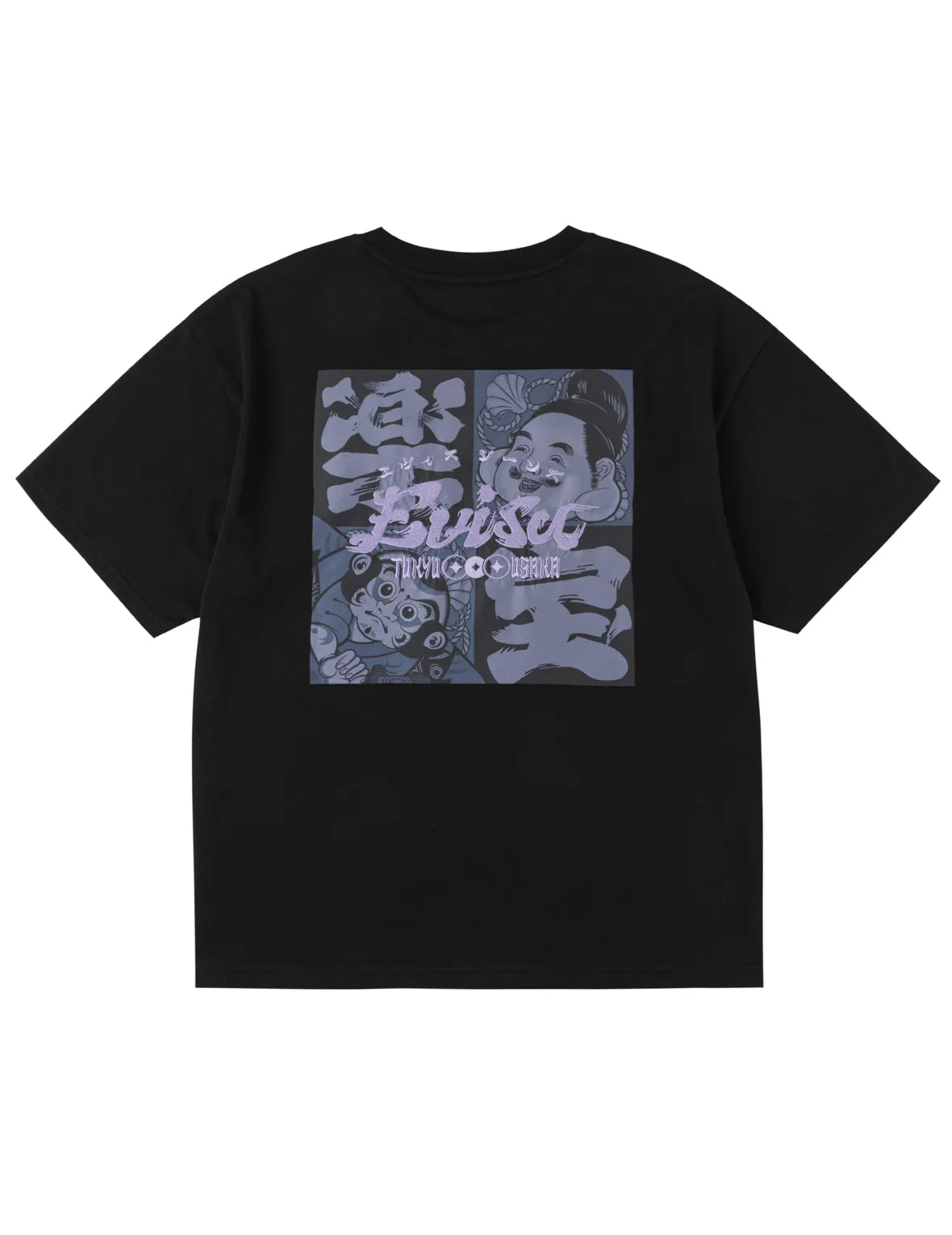 Godhead and Kite Daruma Kerchief Print T-shirt sold by Evisu product image thumbnail 2