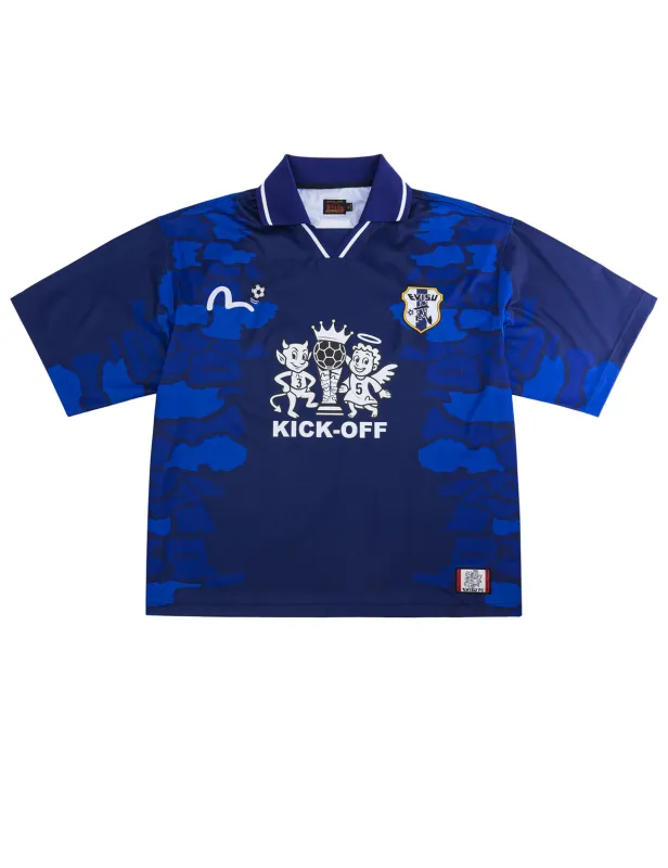 Ishigaki Camo Print Football Jersey made by Evisu