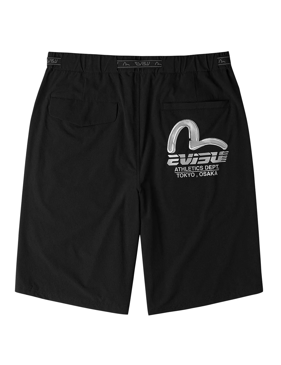 Belted-Waist Woven Shorts sold by Evisu product image thumbnail 2