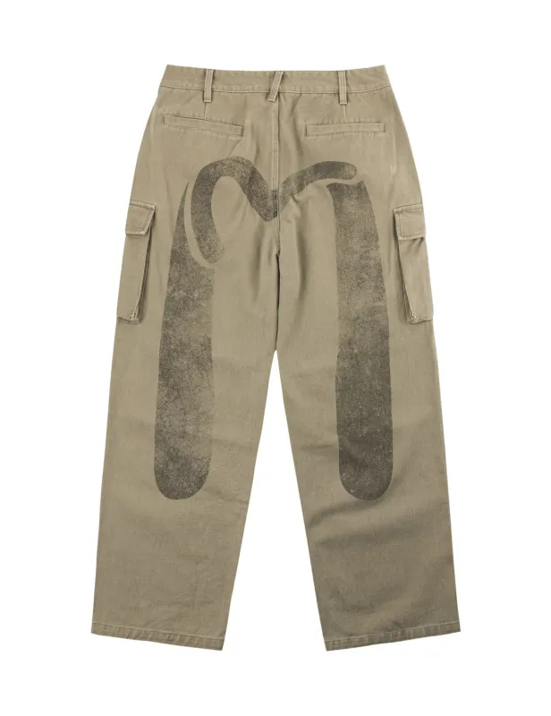 Daicock Multi-Pocket Cargo Pants made by Evisu