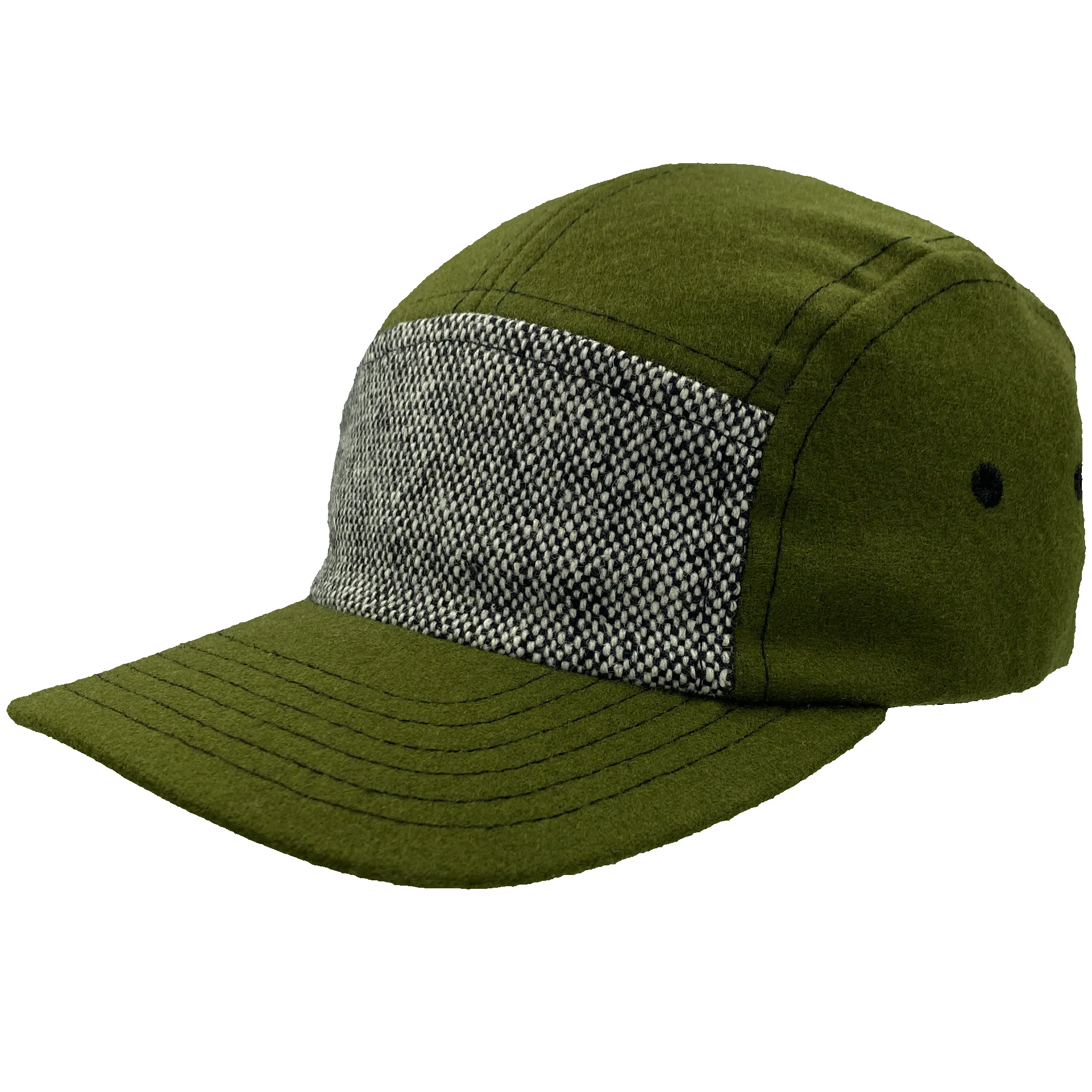 Wool Five Panel Camp Cap sold by Flipside Hats product image thumbnail 4