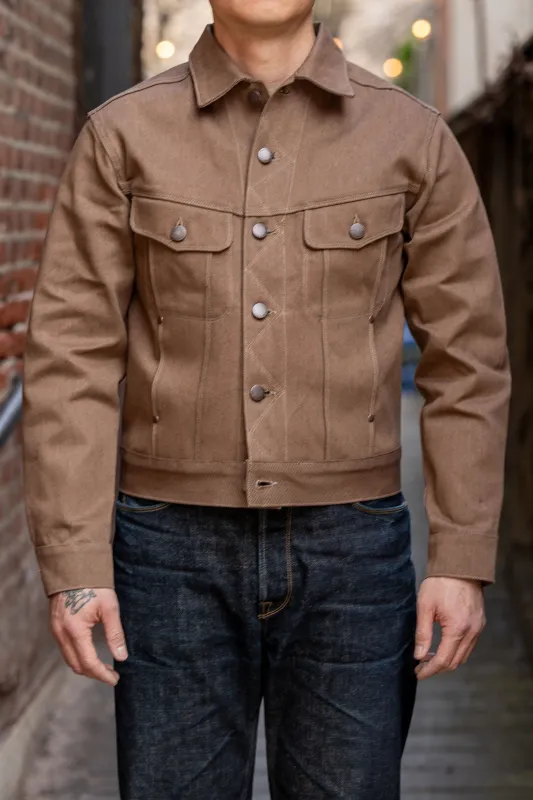 Freenote Cloth High Low Jacket - 15oz Light Brown Denim sold by Franklin and Poe