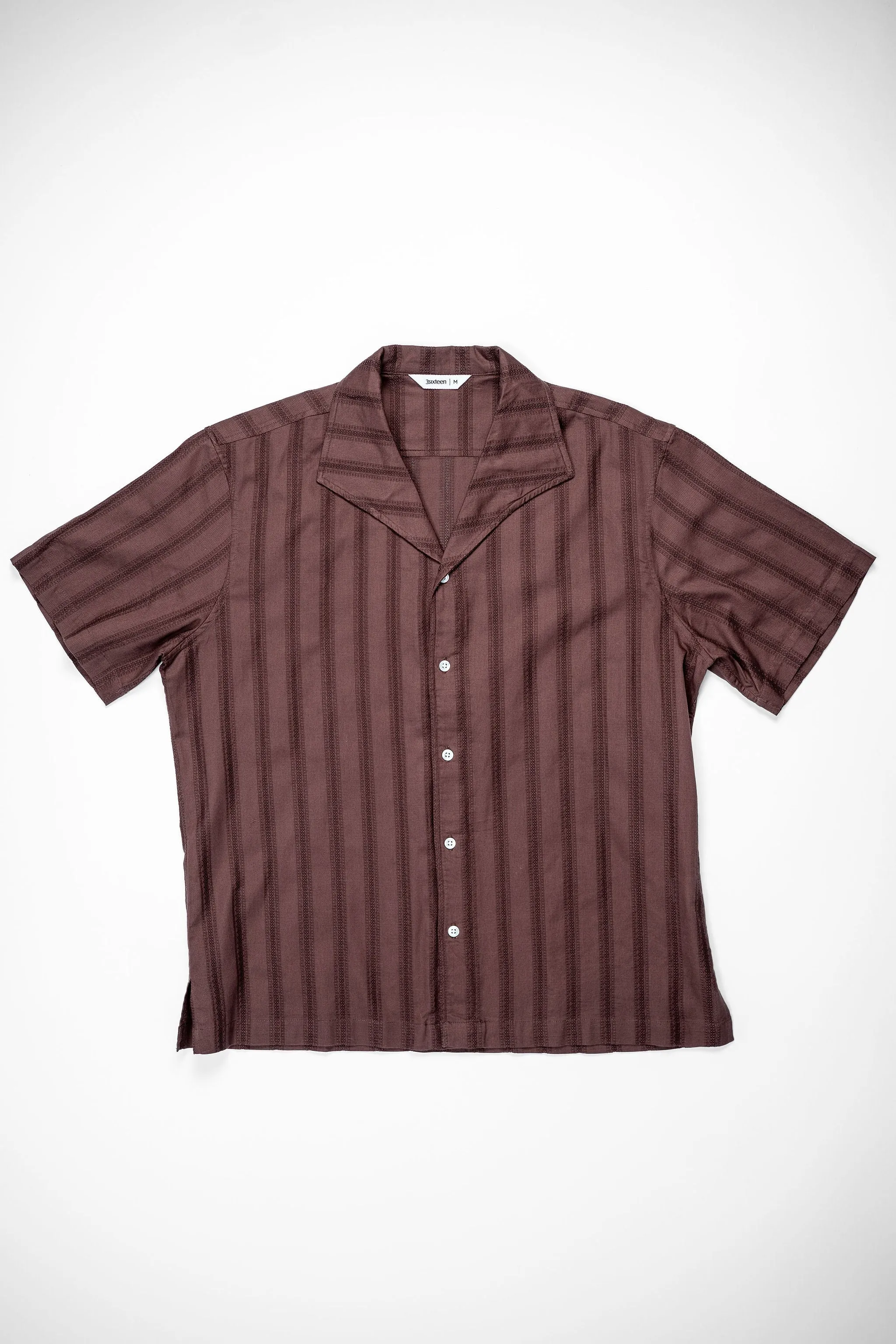 3sixteen Leisure Shirt - Brick Lace Weave sold by Franklin and Poe product image thumbnail 4