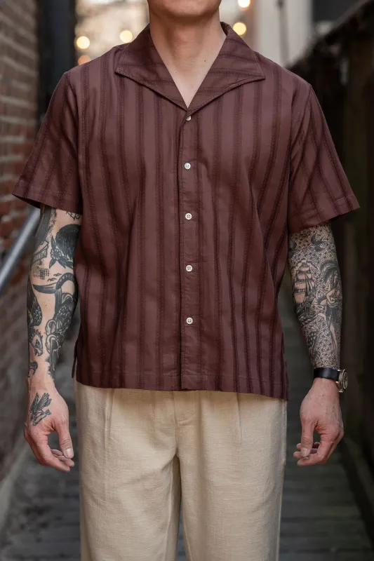 3sixteen Leisure Shirt - Brick Lace Weave sold by Franklin and Poe