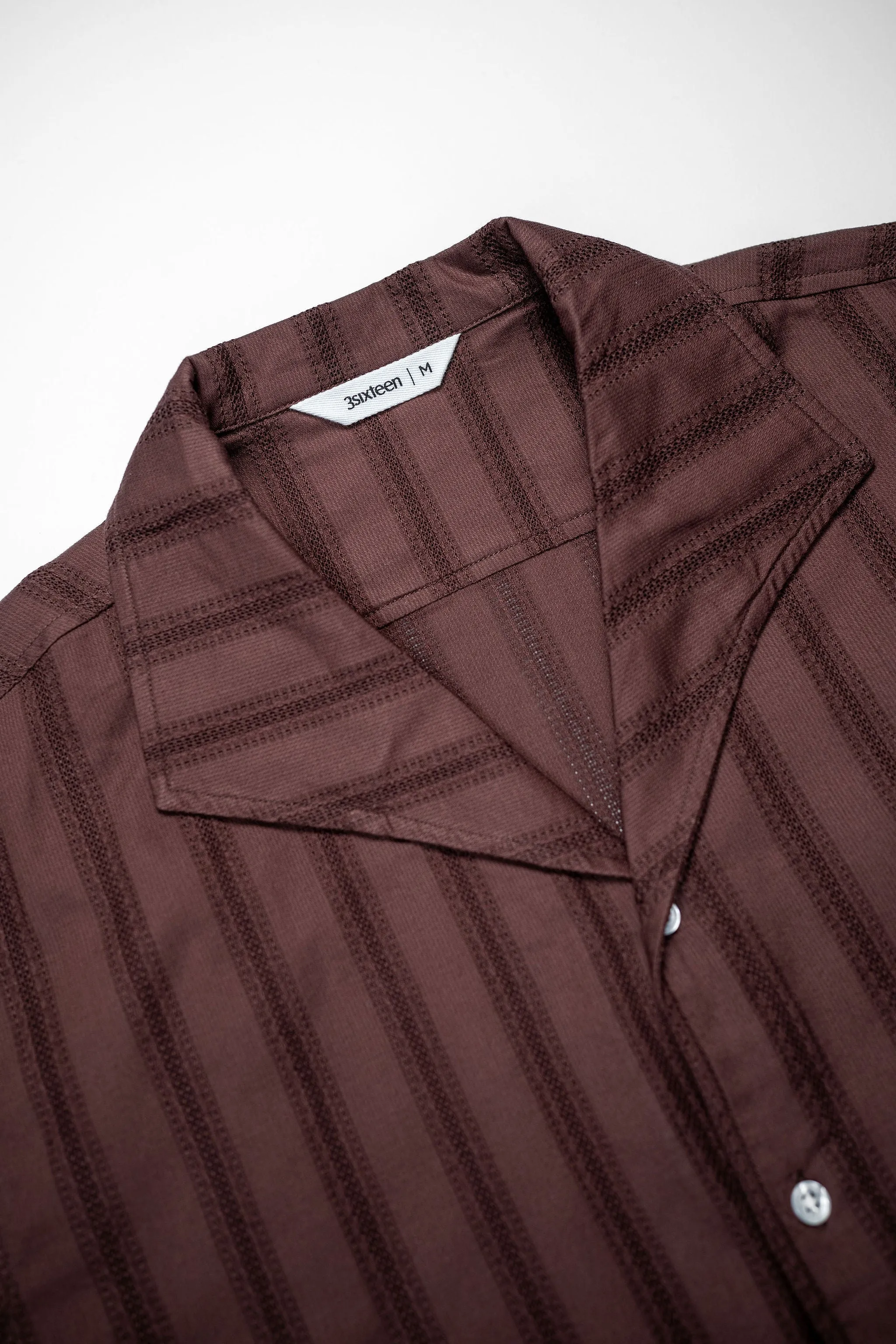 3sixteen Leisure Shirt - Brick Lace Weave sold by Franklin and Poe product image thumbnail 5