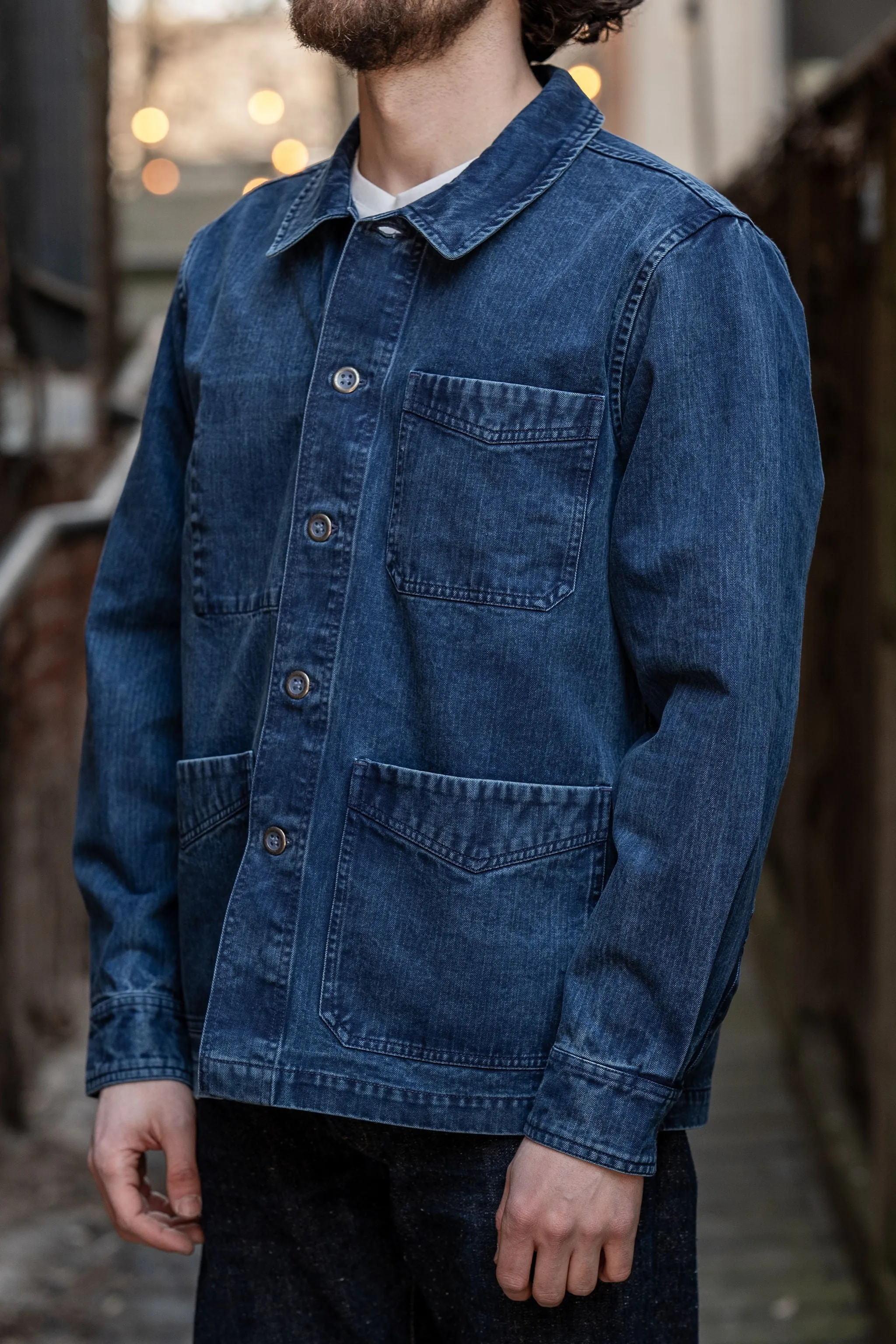 3sixteen French Work Jacket - Indigo sold by Franklin and Poe product image thumbnail 2