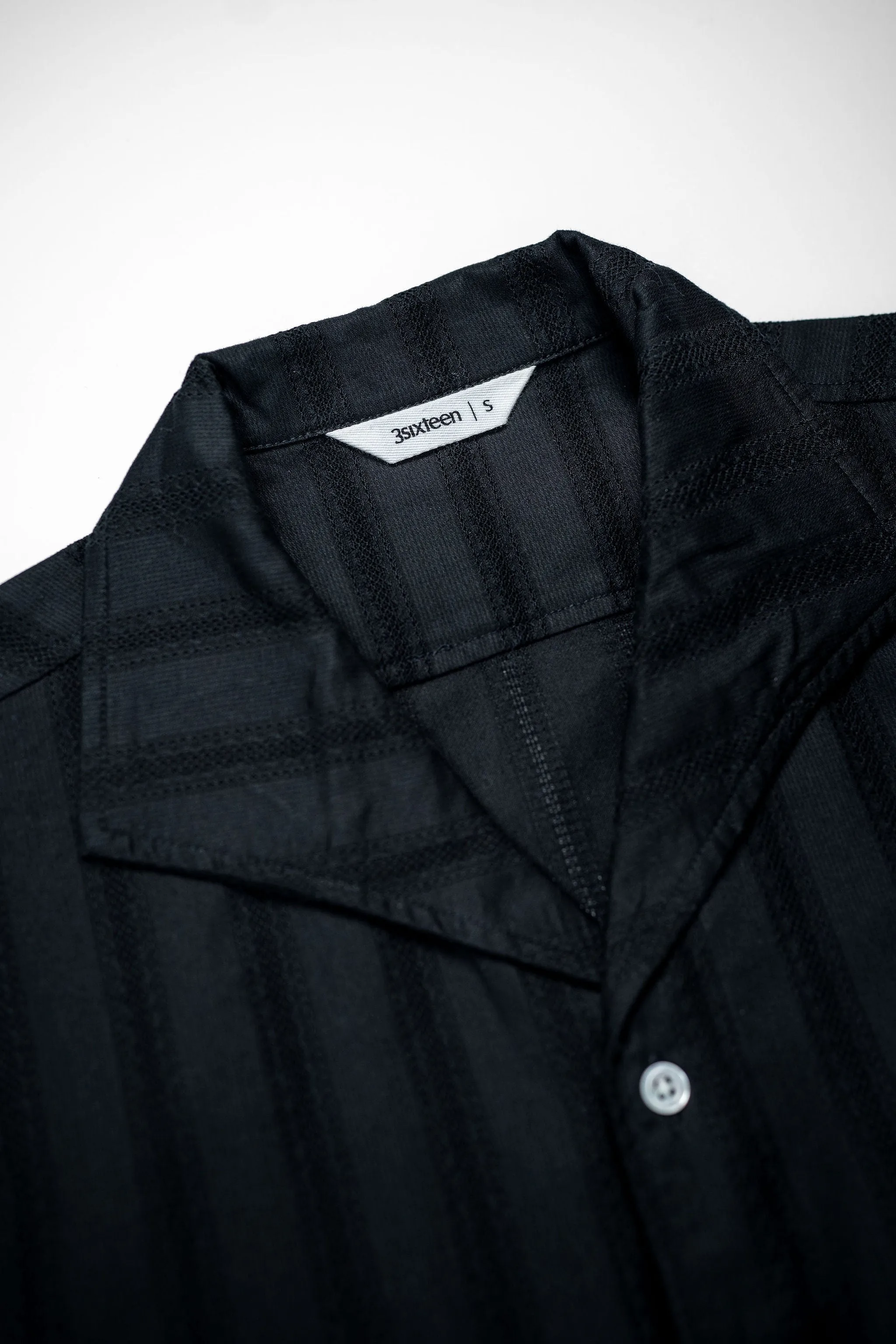 3sixteen Leisure Shirt - Black Lace Weave sold by Franklin and Poe product image thumbnail 5