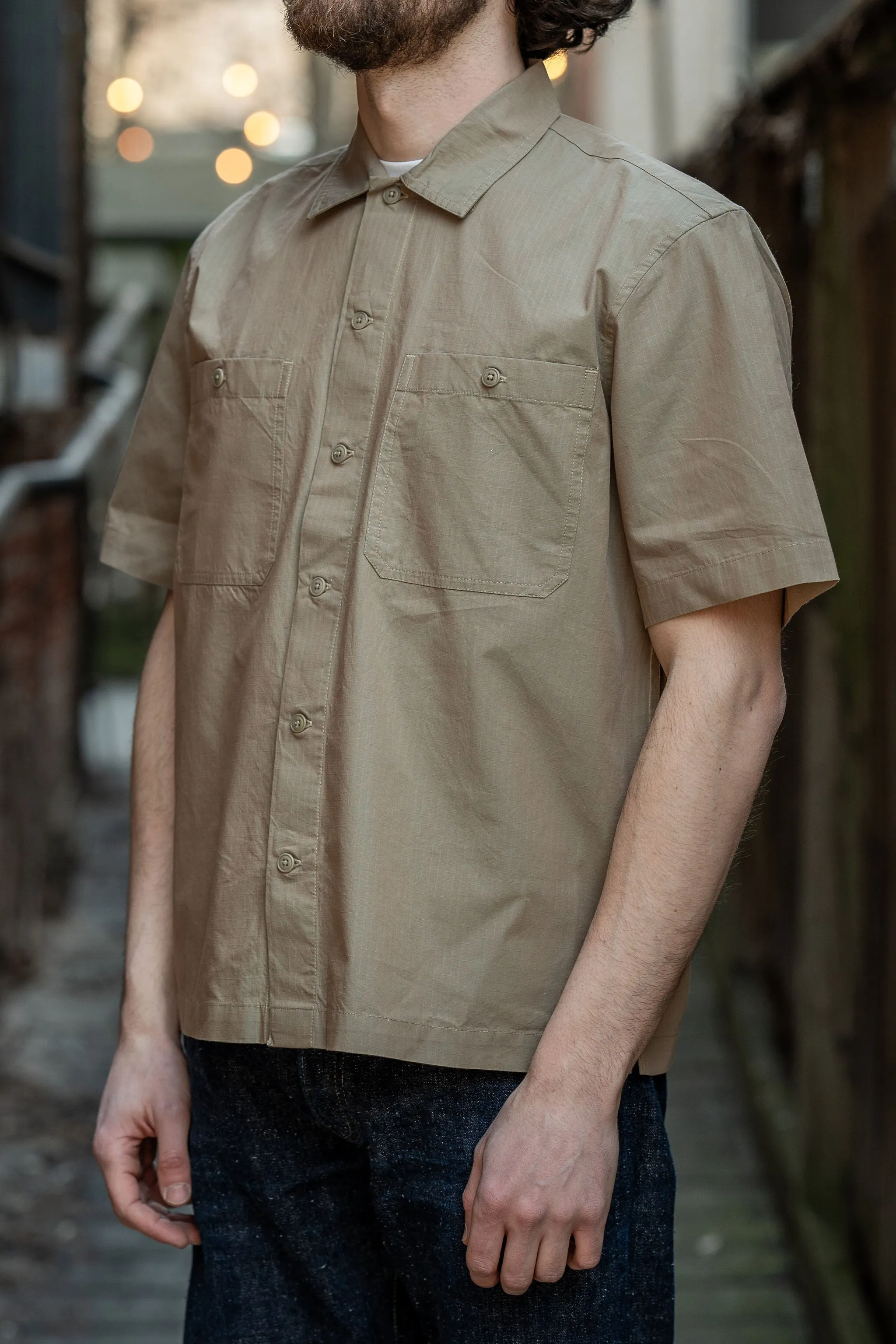 3sixteen Short Sleeve Shirt - Iridescent Ripstop sold by Franklin and Poe product image thumbnail 2