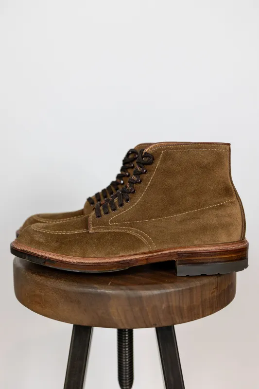 Alden 4011HC Mocc Toe Boot - Snuff Suede sold by Franklin and Poe