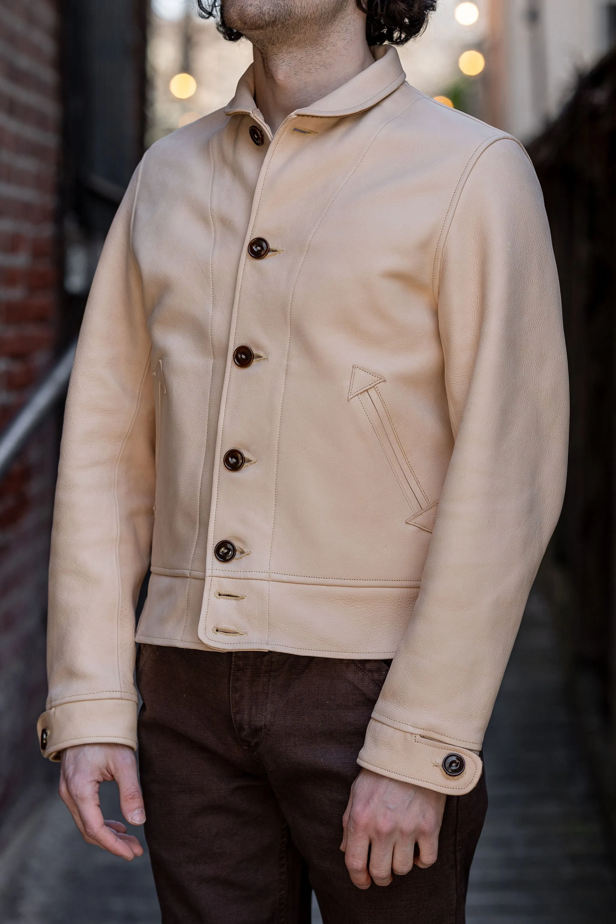 Mister Freedom Campus Jacket - Natural sold by Franklin and Poe product image thumbnail 3