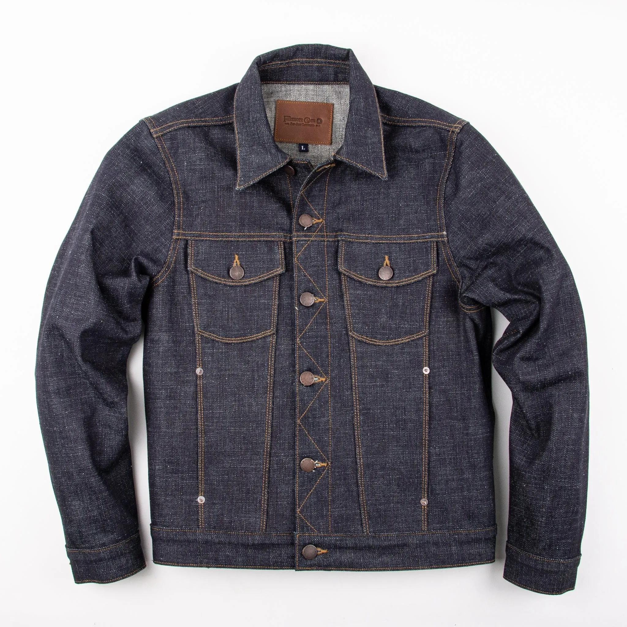 Freenote Cloth CD1 Classic Jacket - 17oz Blue Slub Denim sold by Franklin and Poe product image thumbnail 4