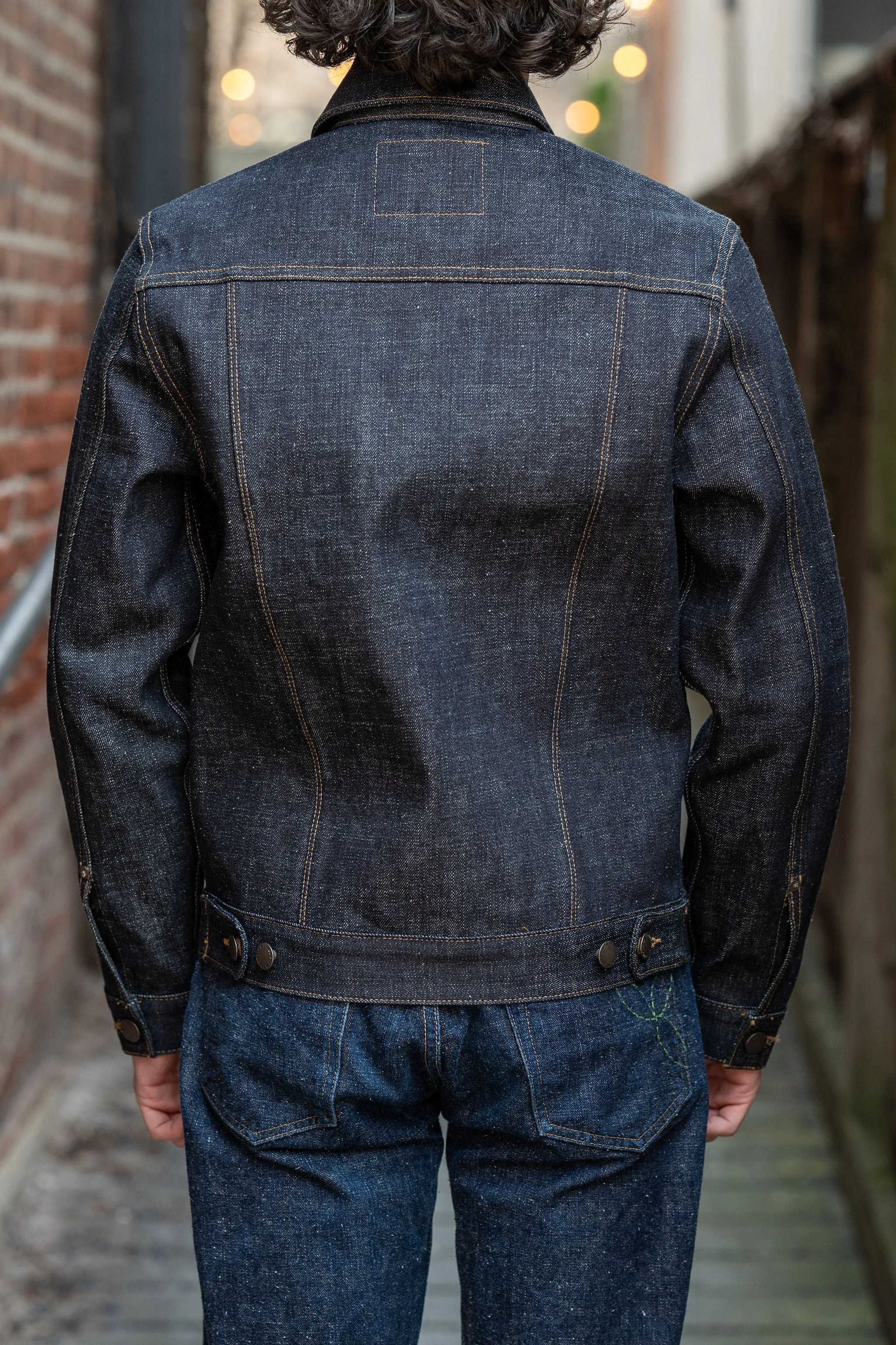 Freenote Cloth CD1 Classic Jacket - 17oz Blue Slub Denim sold by Franklin and Poe product image thumbnail 3