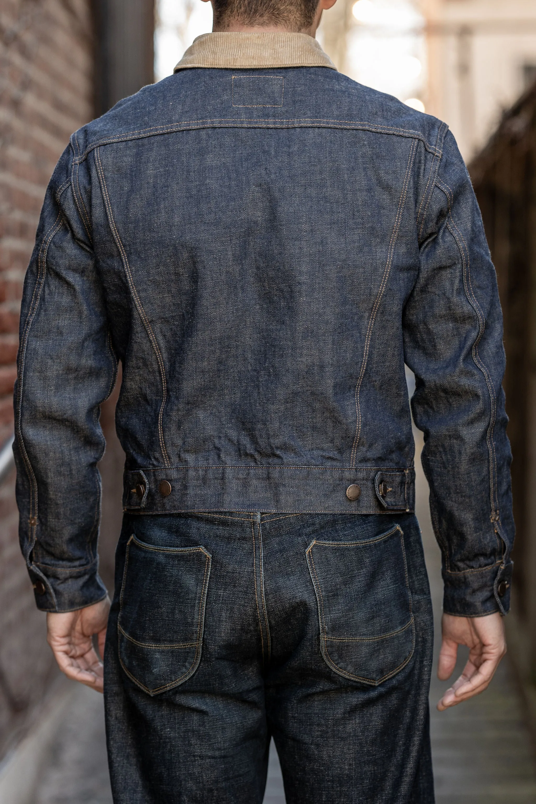 Freenote Cloth High Low Jacket - 13oz Natural Indigo sold by Franklin and Poe product image thumbnail 3